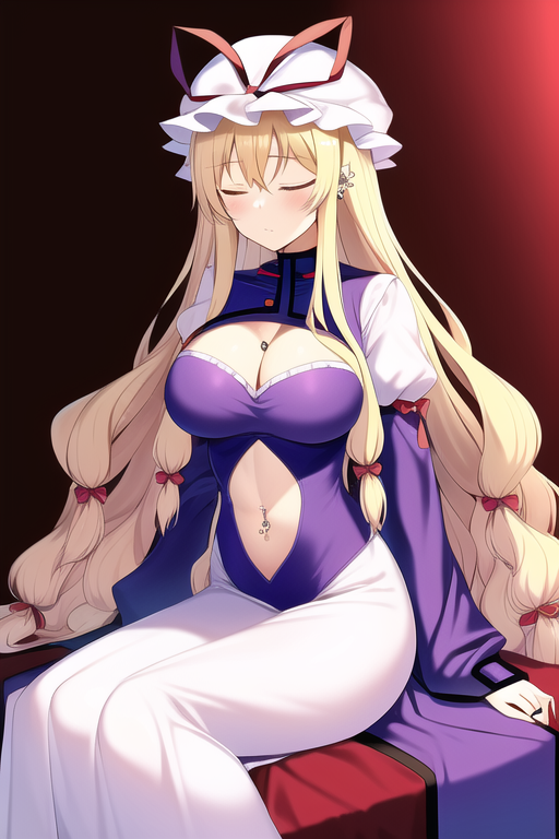 Yakumo Yukari Touhou Generated By Thelordofheroes Using Novelai Aibooru 4397