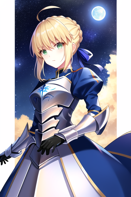 artoria pendragon and saber (fate and 2 more) generated by kether using ...